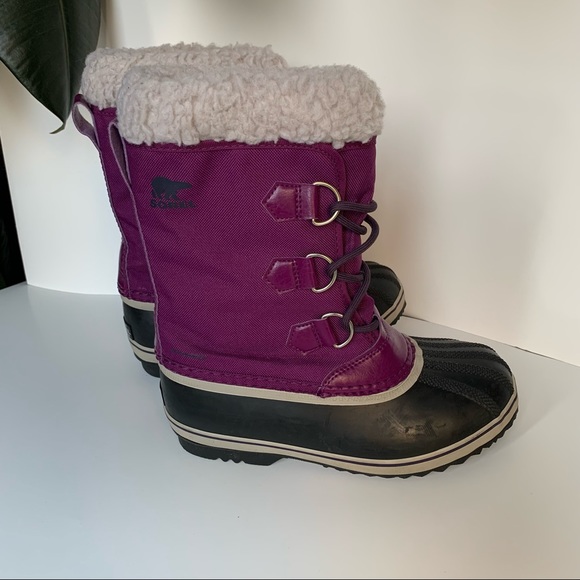 Sorel Yoot Pac Nylon Children Winter Boots  Waterproof Snow boots Size 4 EUR 35 - Picture 10 of 11